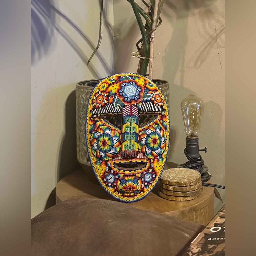 Colorful Beaded Mask - Picture 4 of 4